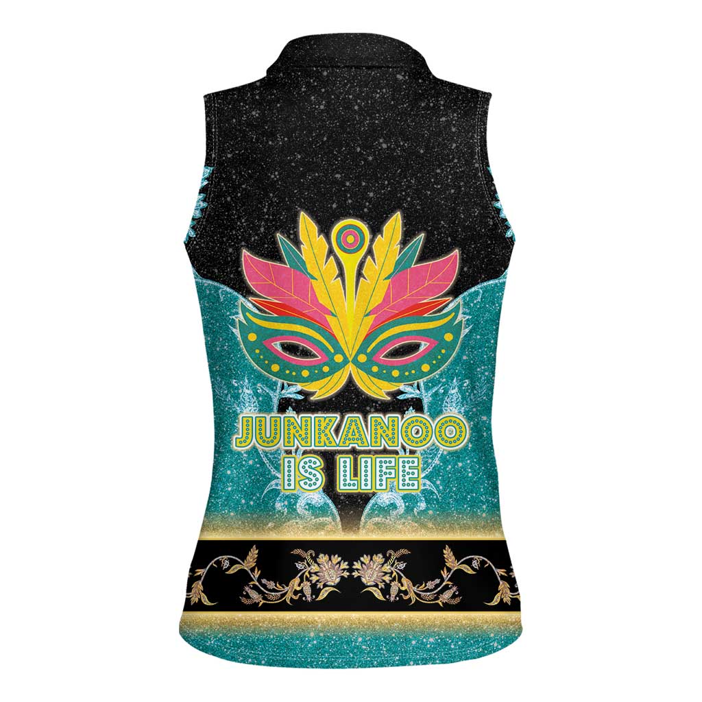 Bahamas Junkanoo Women Sleeveless Polo Shirt Junkanoo Is Life LT05 - Wonder Print Shop
