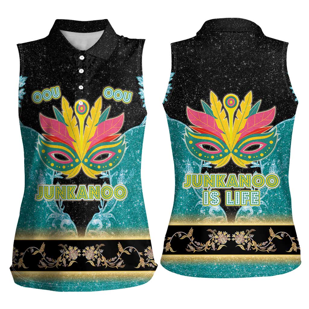 Bahamas Junkanoo Women Sleeveless Polo Shirt Junkanoo Is Life LT05 - Wonder Print Shop