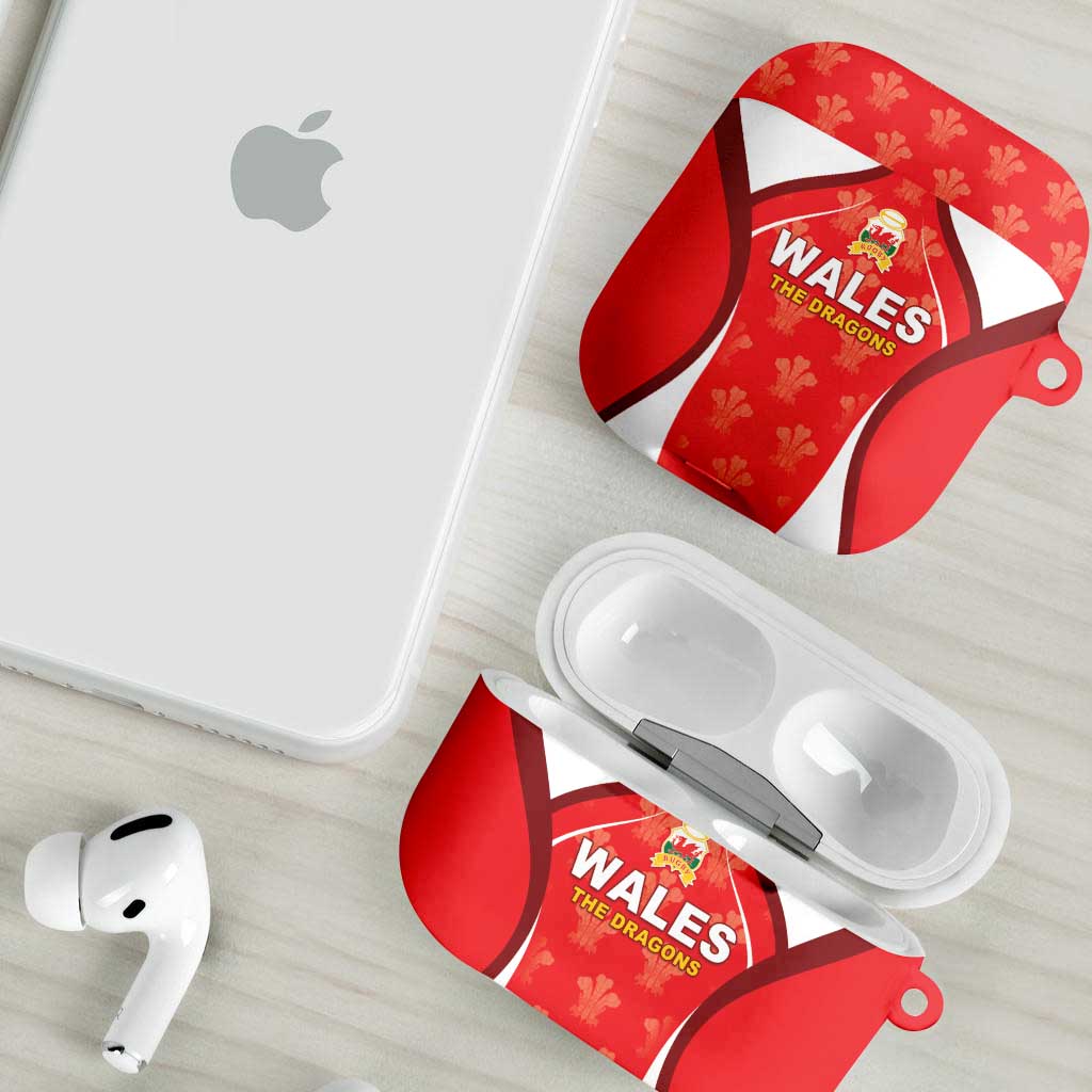 Wales Rugby 2026 AirPods Case Unique Style - Wonder Print Shop