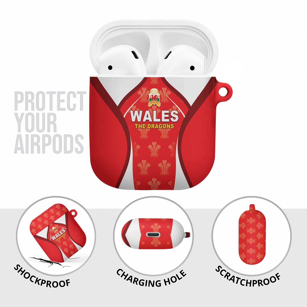 Wales Rugby 2026 AirPods Case Unique Style - Wonder Print Shop