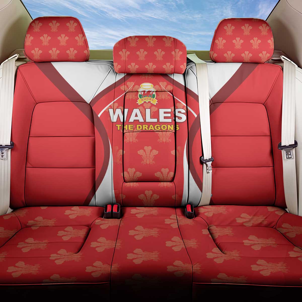Wales Rugby 2026 Back Car Seat Cover Unique Style - Wonder Print Shop