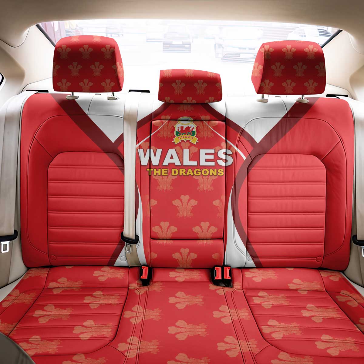 Wales Rugby 2026 Back Car Seat Cover Unique Style - Wonder Print Shop