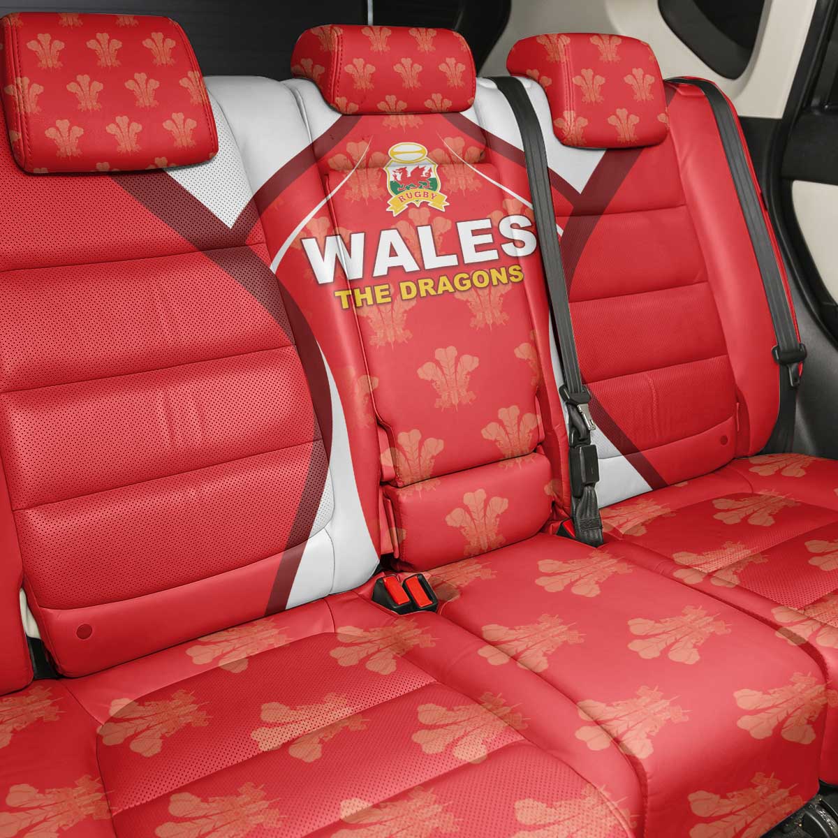 Wales Rugby 2026 Back Car Seat Cover Unique Style - Wonder Print Shop
