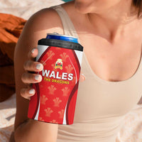 Custom Wales Rugby 2026 4 in 1 Can Cooler Tumbler Unique Style - Wonder Print Shop