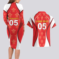 Custom Wales Rugby 2026 Couples Matching Long Sleeve Bodycon Dress and Hawaiian Shirt Unique Style - Wonder Print Shop