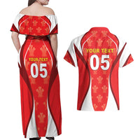 Custom Wales Rugby 2026 Couples Matching Off Shoulder Maxi Dress and Hawaiian Shirt Unique Style - Wonder Print Shop