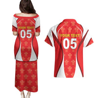 Custom Wales Rugby 2026 Couples Matching Puletasi and Hawaiian Shirt Unique Style - Wonder Print Shop