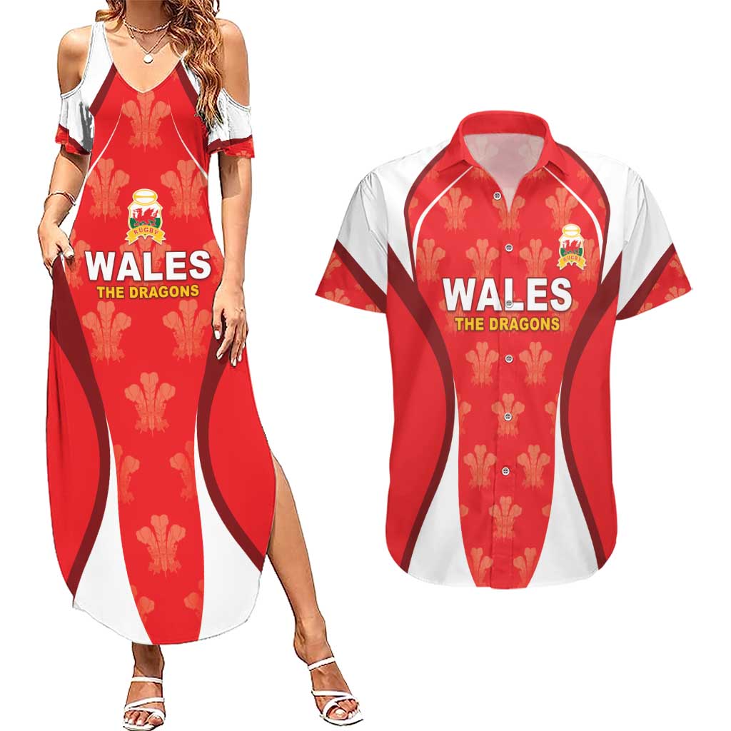 Custom Wales Rugby 2026 Couples Matching Summer Maxi Dress and Hawaiian Shirt Unique Style - Wonder Print Shop