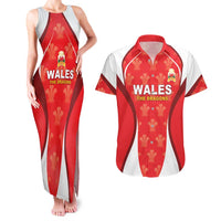 Custom Wales Rugby 2026 Couples Matching Tank Maxi Dress and Hawaiian Shirt Unique Style - Wonder Print Shop