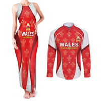 Custom Wales Rugby 2026 Couples Matching Tank Maxi Dress and Long Sleeve Button Shirt Unique Style - Wonder Print Shop