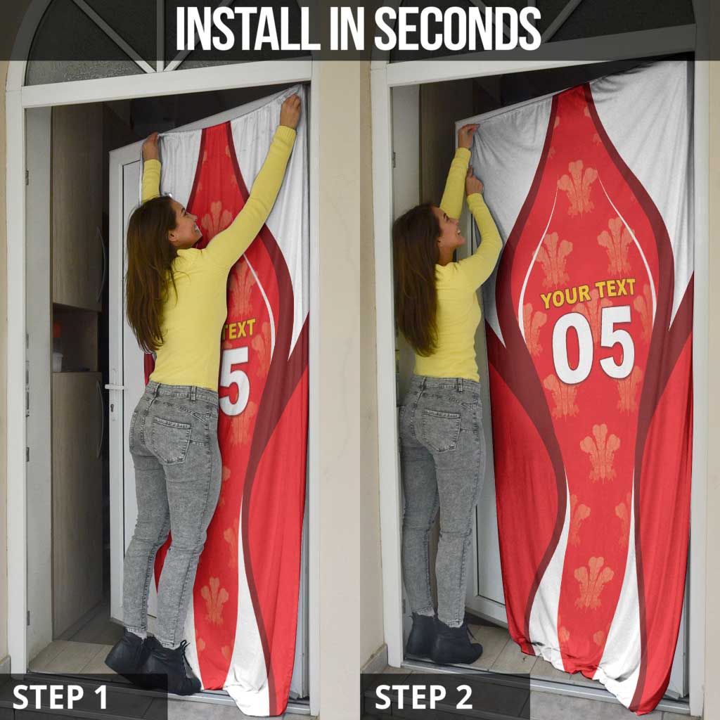 Custom Wales Rugby 2026 Door Cover Unique Style - Wonder Print Shop