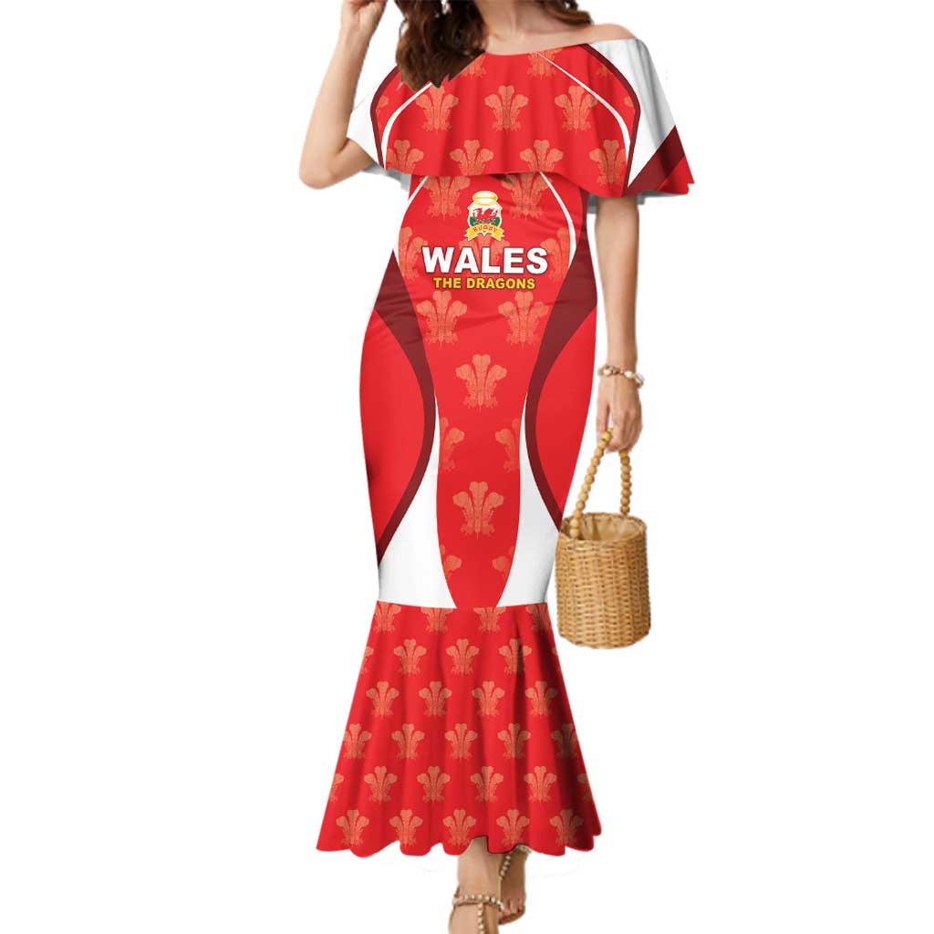 Custom Wales Rugby 2026 Family Matching Mermaid Dress and Hawaiian Shirt Unique Style - Wonder Print Shop