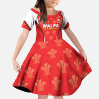 Custom Wales Rugby 2026 Family Matching Off The Shoulder Long Sleeve Dress and Hawaiian Shirt Unique Style - Wonder Print Shop