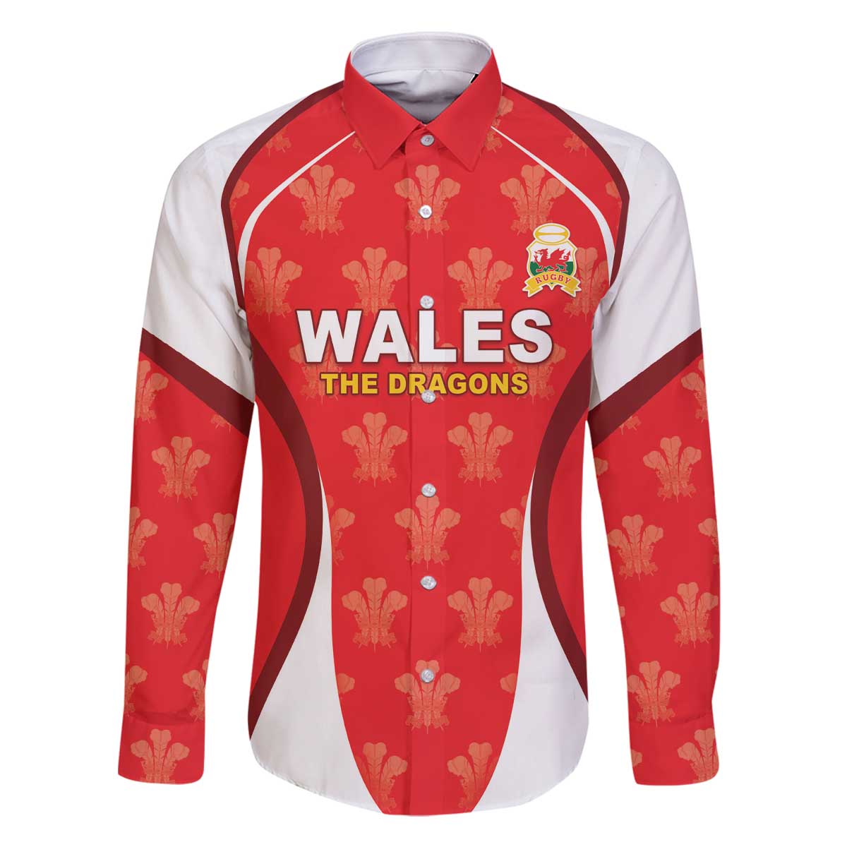 Custom Wales Rugby 2026 Family Matching Off The Shoulder Long Sleeve Dress and Hawaiian Shirt Unique Style - Wonder Print Shop