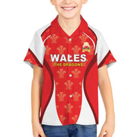 Custom Wales Rugby 2026 Family Matching Off The Shoulder Long Sleeve Dress and Hawaiian Shirt Unique Style - Wonder Print Shop