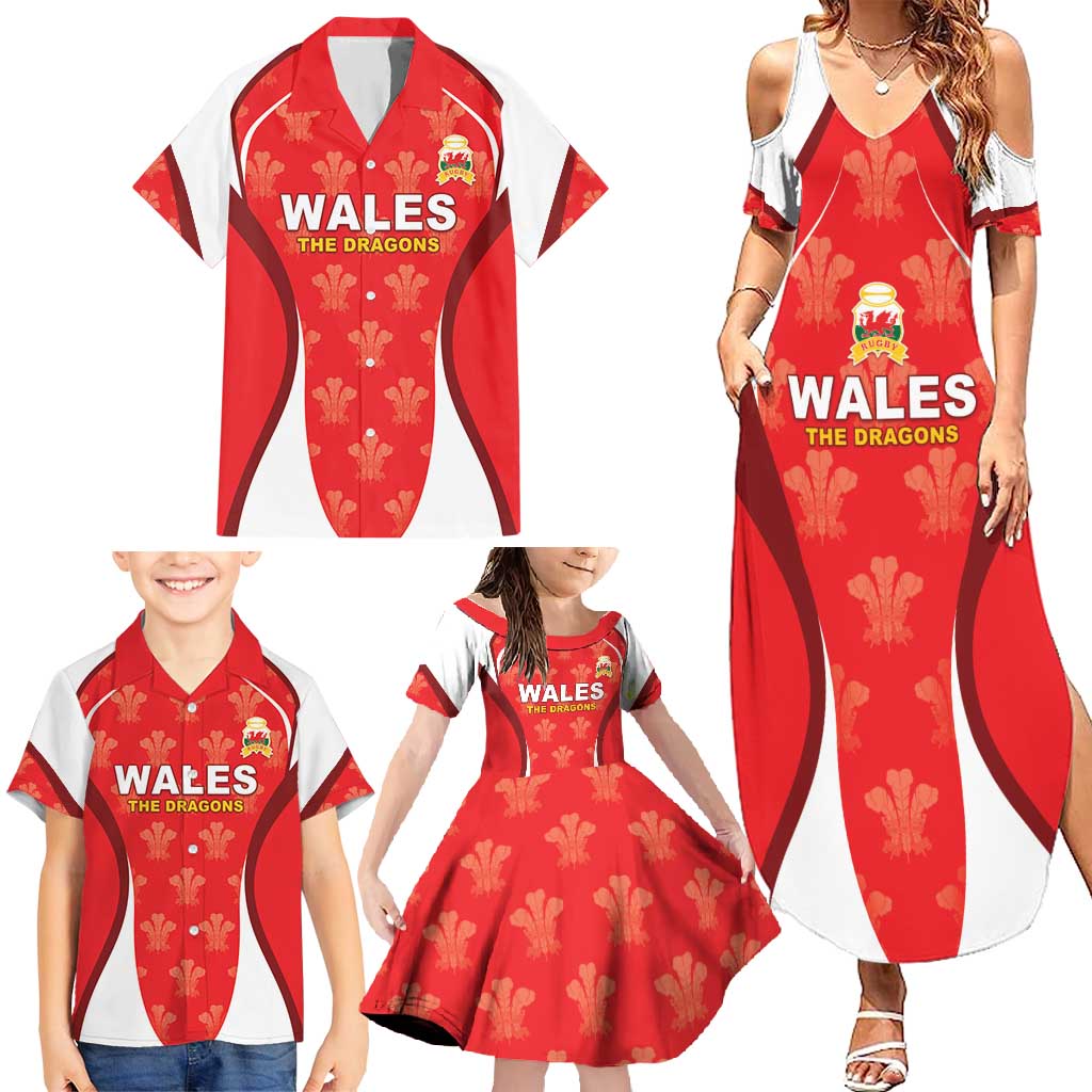 Custom Wales Rugby 2026 Family Matching Summer Maxi Dress and Hawaiian Shirt Unique Style - Wonder Print Shop