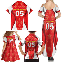 Custom Wales Rugby 2026 Family Matching Summer Maxi Dress and Hawaiian Shirt Unique Style - Wonder Print Shop