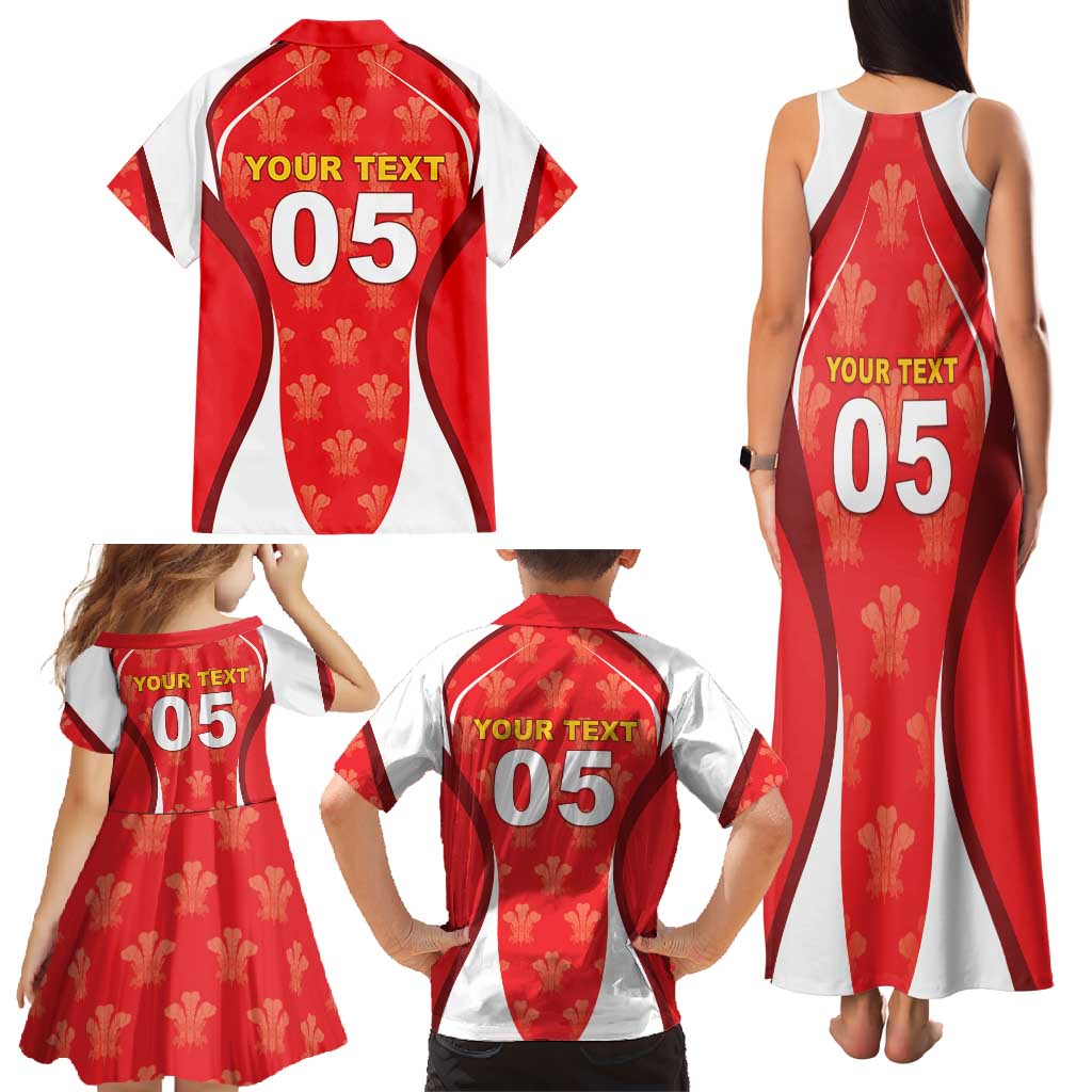Custom Wales Rugby 2026 Family Matching Tank Maxi Dress and Hawaiian Shirt Unique Style - Wonder Print Shop