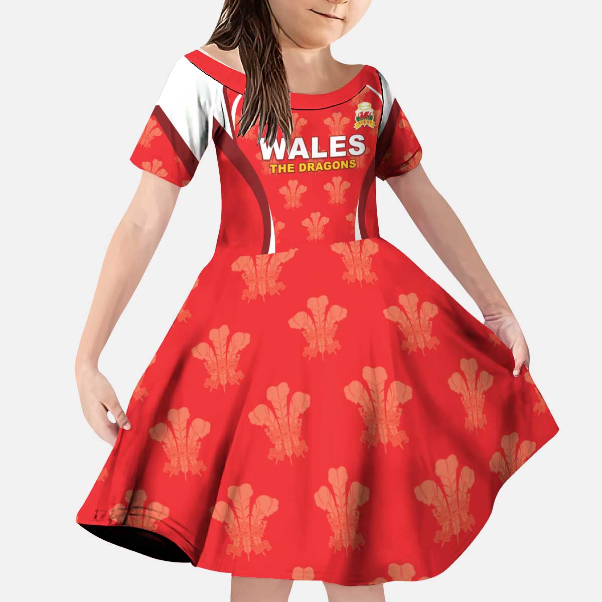 Custom Wales Rugby 2026 Kid Short Sleeve Dress Unique Style - Wonder Print Shop