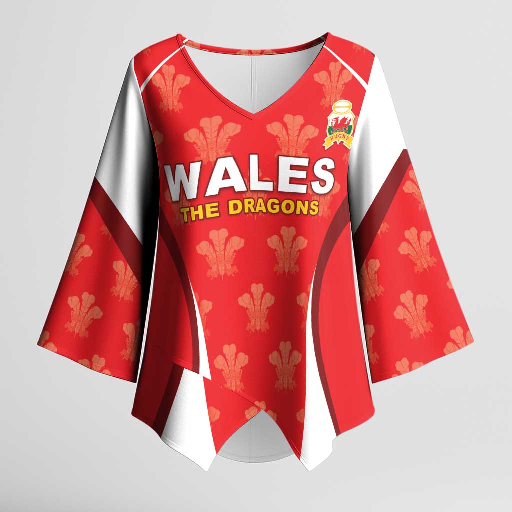 Custom Wales Rugby 2026 Kimono Sleeve Blouse Unique Style - Wonder Print Shop