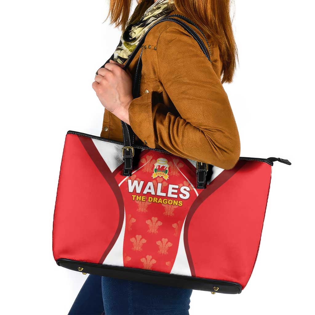 Wales Rugby 2026 Leather Tote Bag Unique Style - Wonder Print Shop