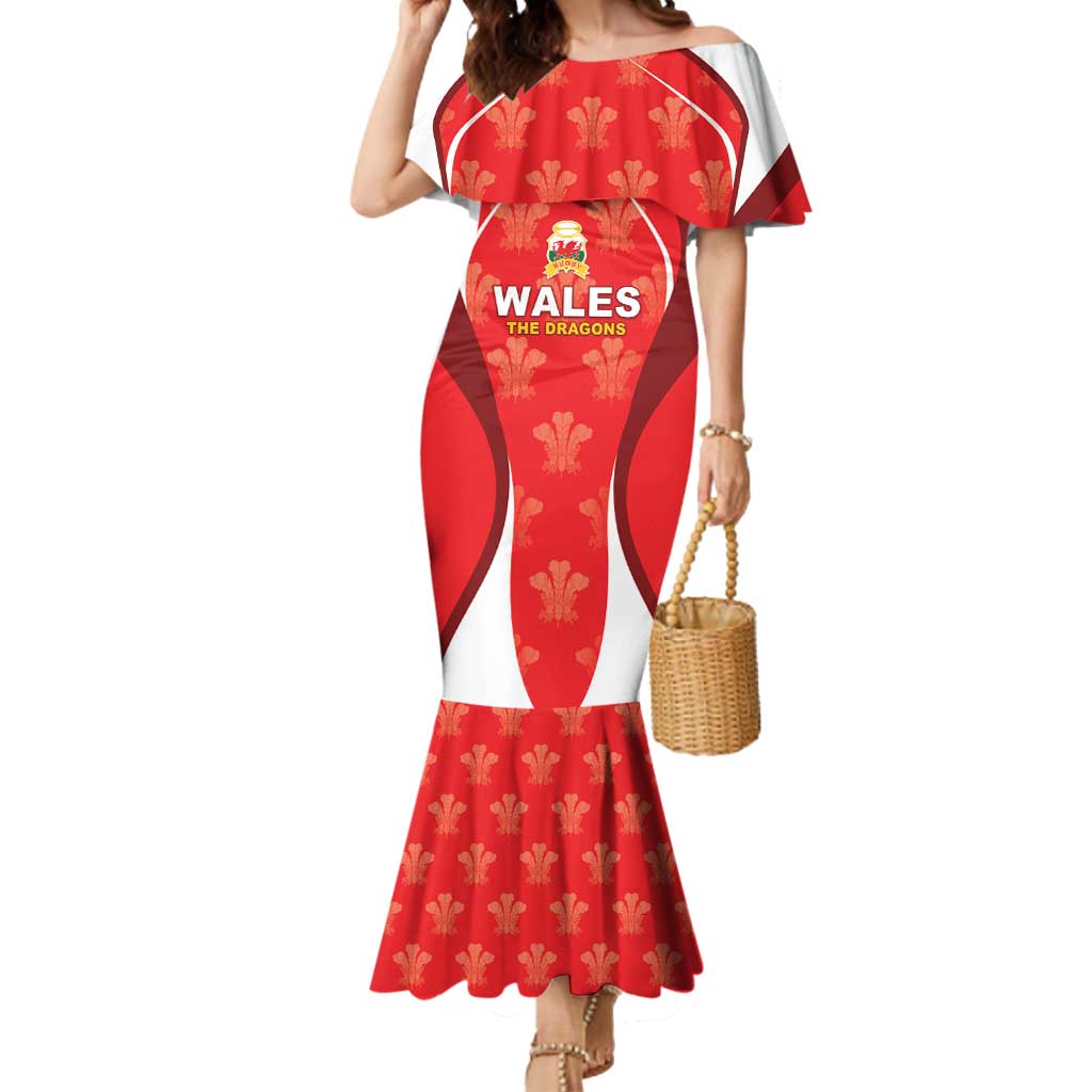 Custom Wales Rugby 2026 Mermaid Dress Unique Style - Wonder Print Shop