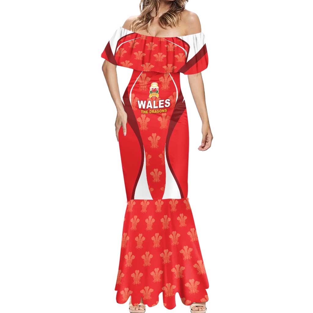 Custom Wales Rugby 2026 Mermaid Dress Unique Style - Wonder Print Shop