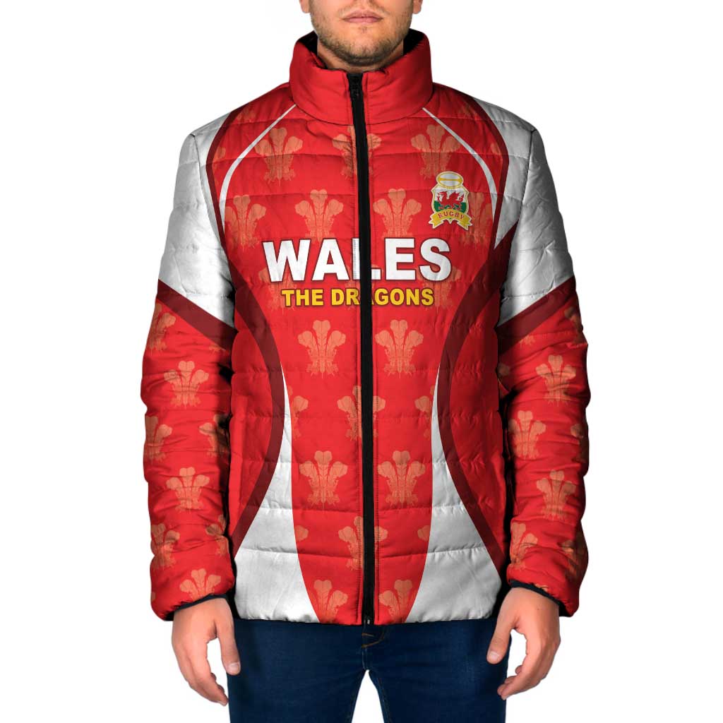 Custom Wales Rugby 2026 Padded Jacket Unique Style - Wonder Print Shop
