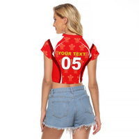 Custom Wales Rugby 2026 Raglan Cropped T Shirt Unique Style - Wonder Print Shop