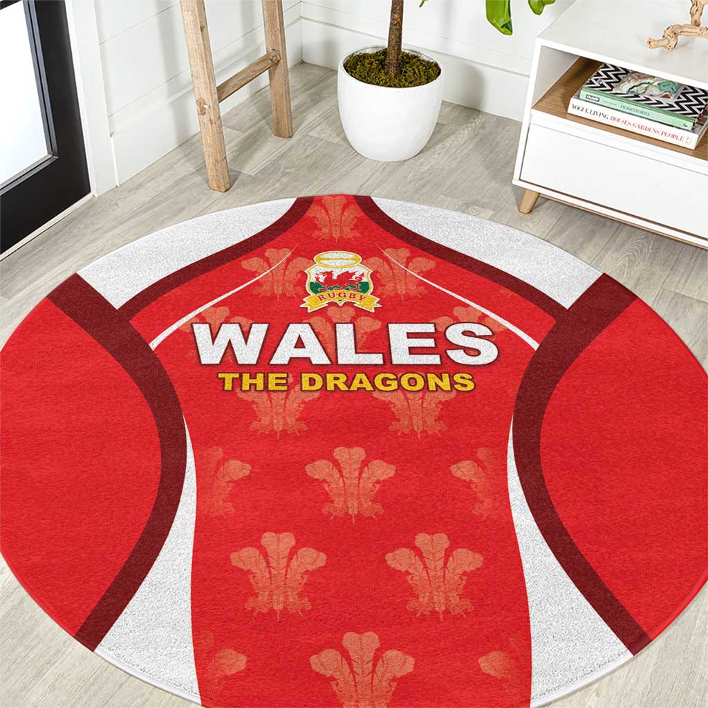 Wales Rugby 2026 Round Carpet Unique Style - Wonder Print Shop