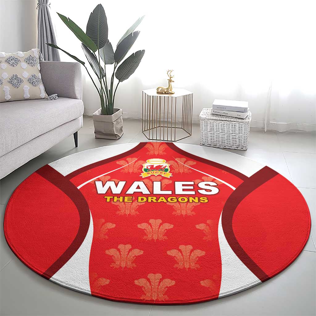 Wales Rugby 2026 Round Carpet Unique Style - Wonder Print Shop