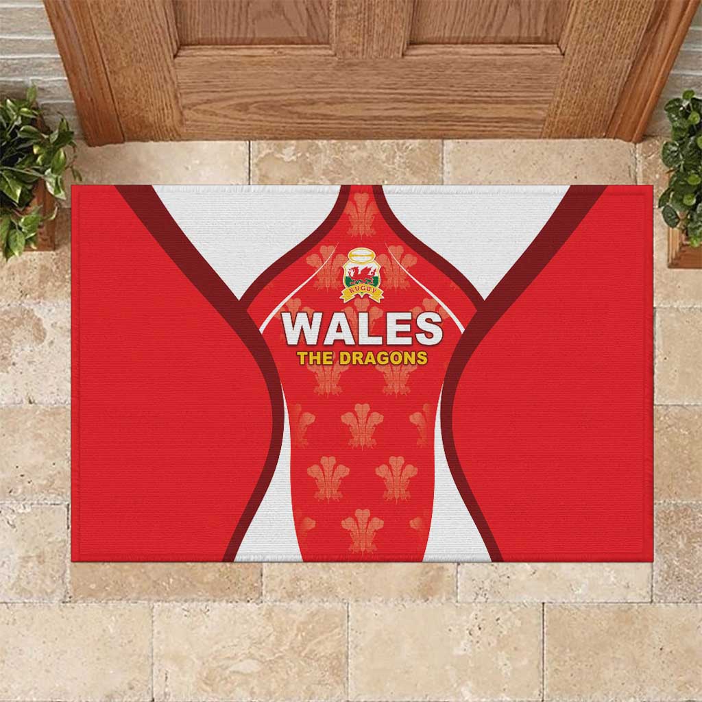 Wales Rugby 2026 Rubber Doormat Unique Style - Wonder Print Shop