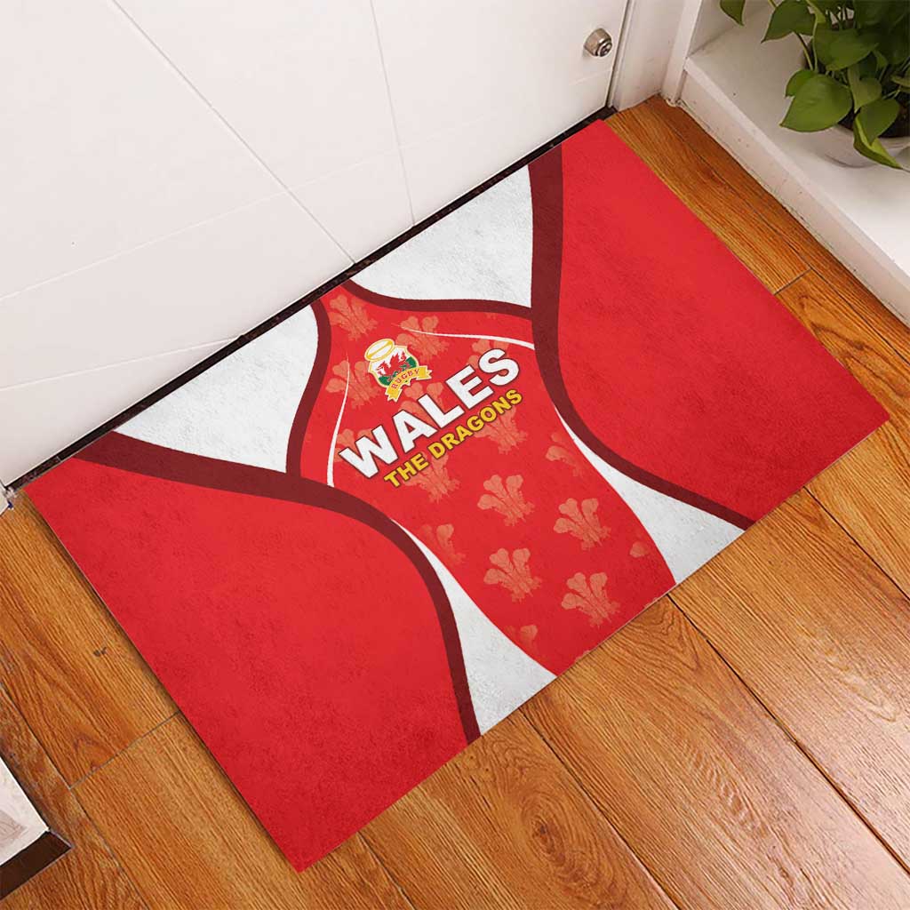 Wales Rugby 2026 Rubber Doormat Unique Style - Wonder Print Shop