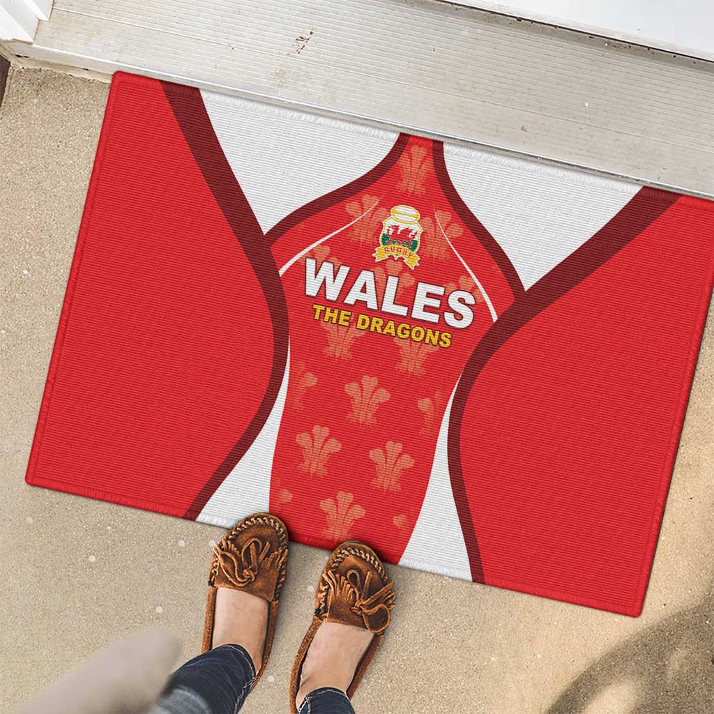 Wales Rugby 2026 Rubber Doormat Unique Style - Wonder Print Shop