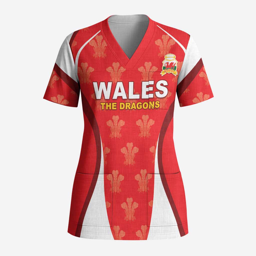 Custom Wales Rugby 2026 Scrub Top Unique Style - Wonder Print Shop