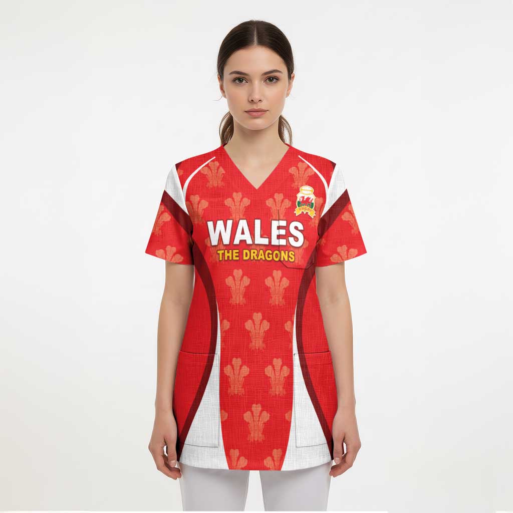 Custom Wales Rugby 2026 Scrub Top Unique Style - Wonder Print Shop