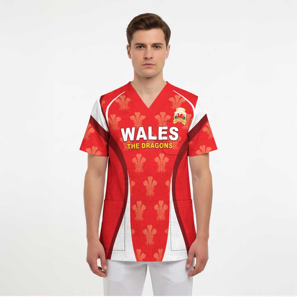 Custom Wales Rugby 2026 Scrub Top Unique Style - Wonder Print Shop