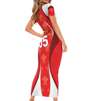 Custom Wales Rugby 2026 Short Sleeve Bodycon Dress Unique Style - Wonder Print Shop