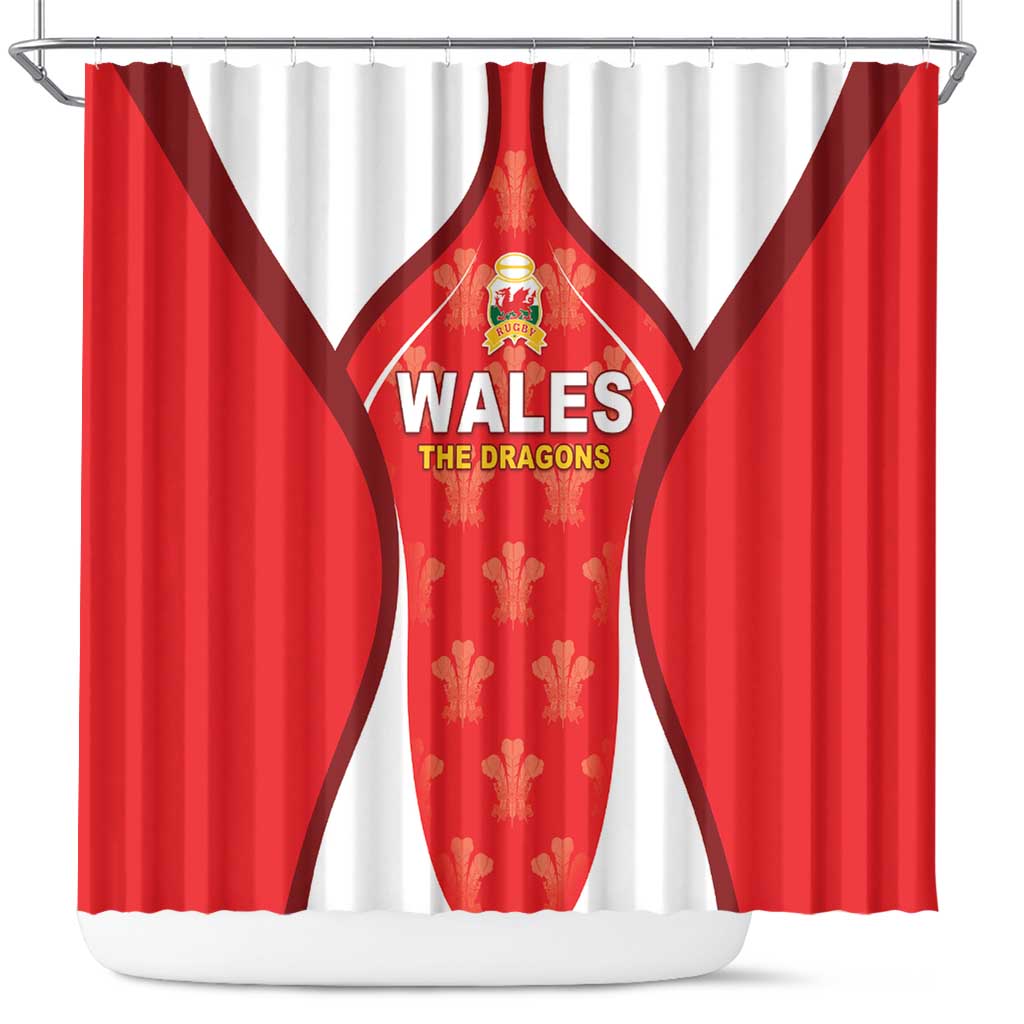 Wales Rugby 2026 Shower Curtain Unique Style - Wonder Print Shop
