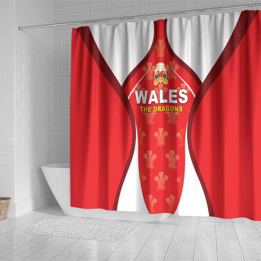 Wales Rugby 2026 Shower Curtain Unique Style - Wonder Print Shop