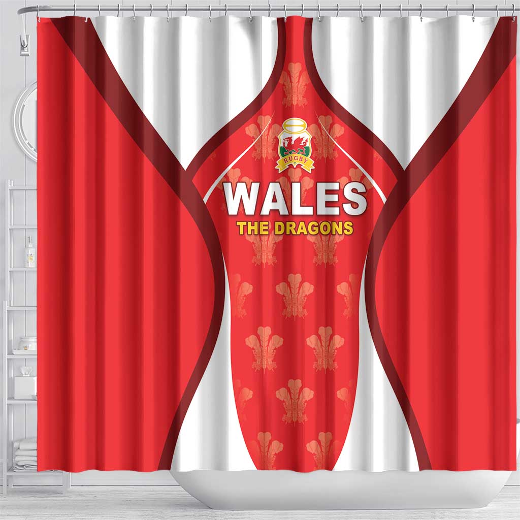 Wales Rugby 2026 Shower Curtain Unique Style - Wonder Print Shop