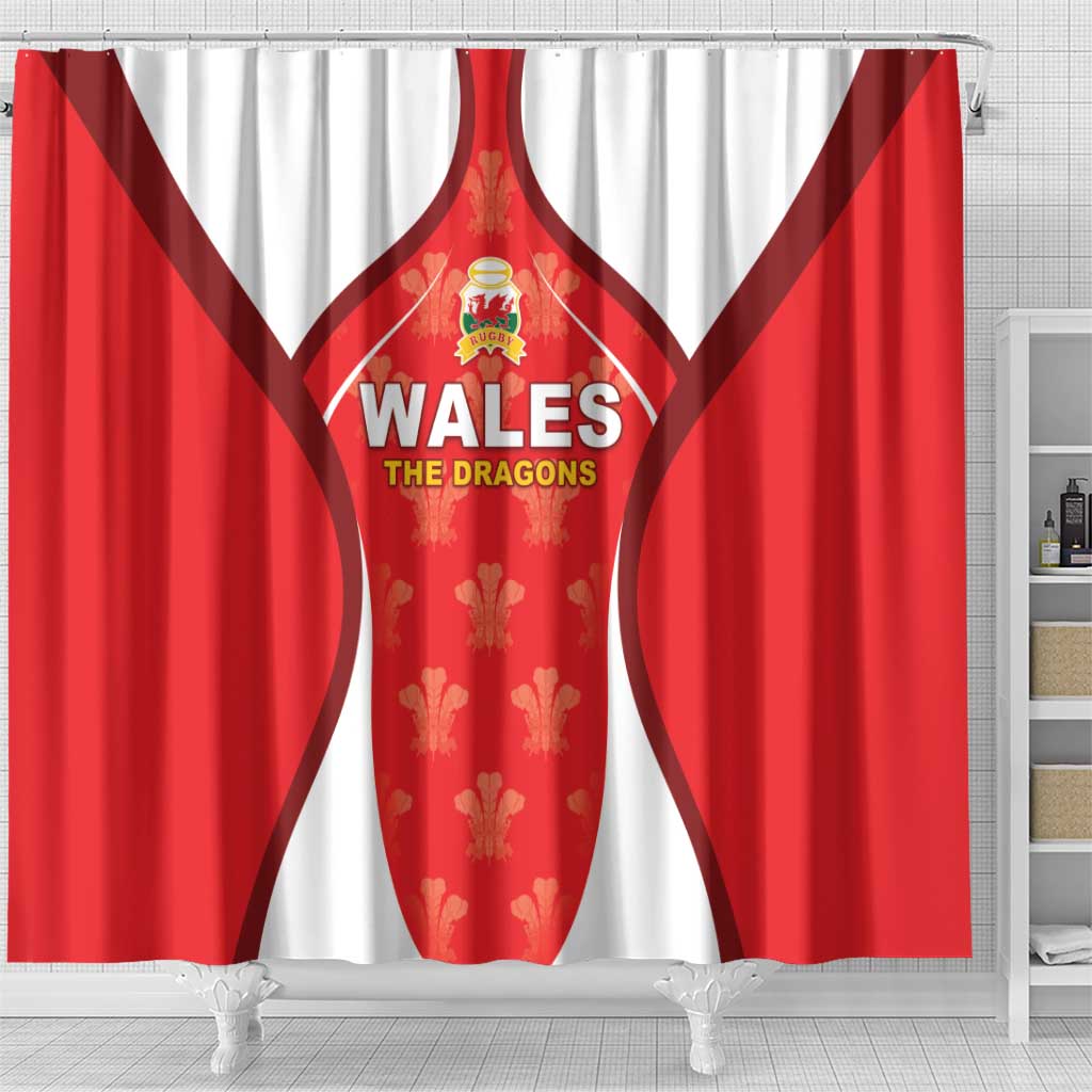Wales Rugby 2026 Shower Curtain Unique Style - Wonder Print Shop
