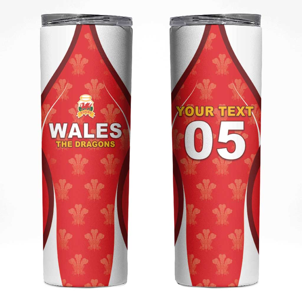 Custom Wales Rugby 2026 Skinny Tumbler Unique Style - Wonder Print Shop