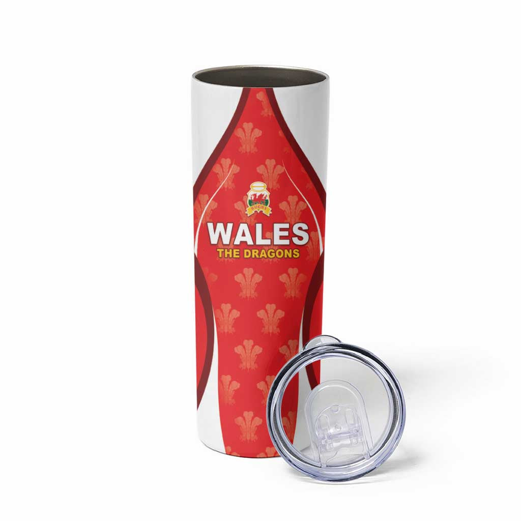 Custom Wales Rugby 2026 Skinny Tumbler Unique Style - Wonder Print Shop