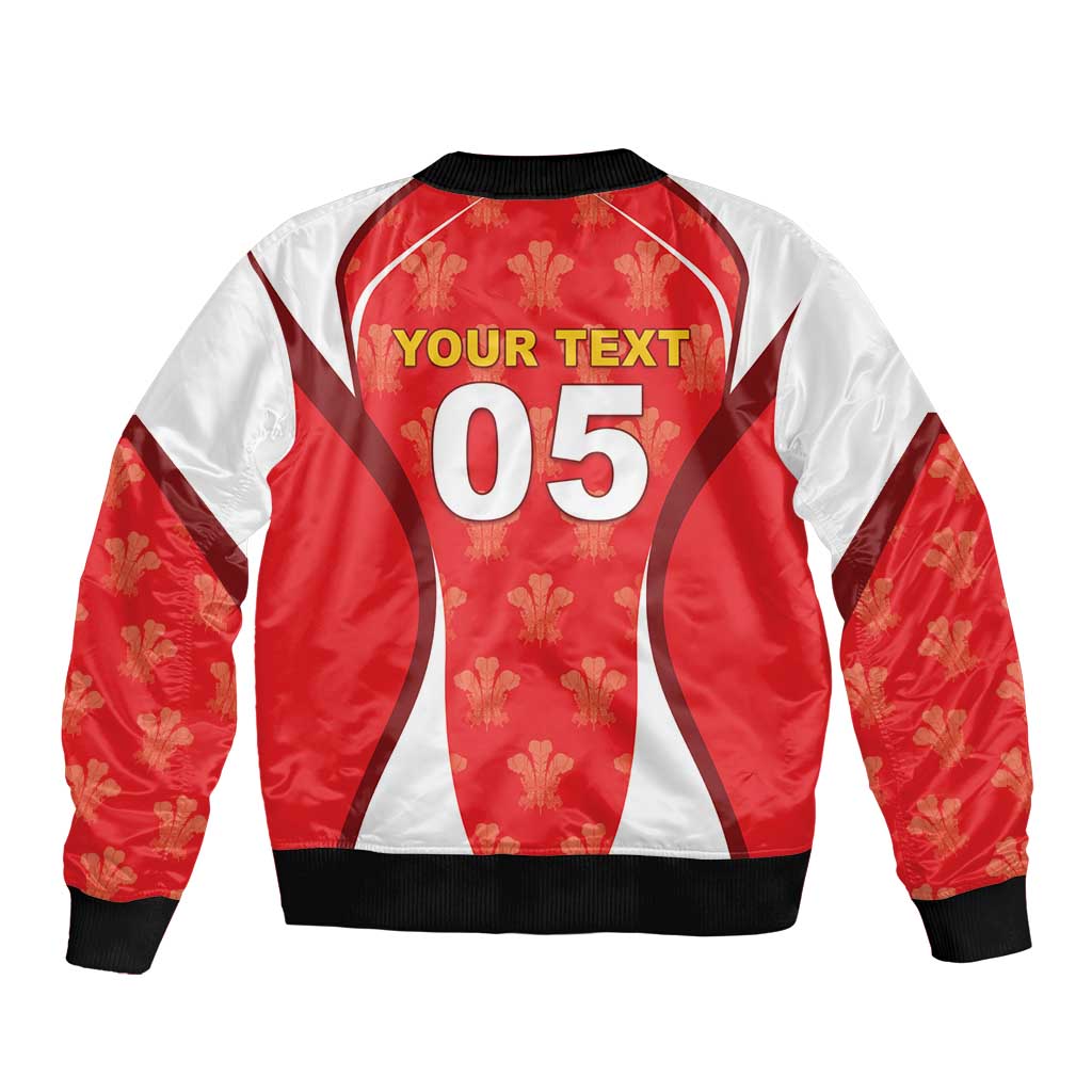 Custom Wales Rugby 2026 Sleeve Zip Bomber Jacket Unique Style - Wonder Print Shop