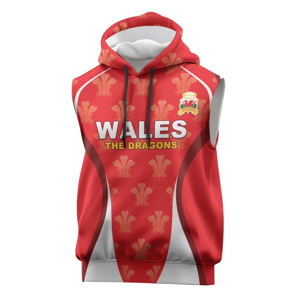Custom Wales Rugby 2026 Sleeveless Hoodie Unique Style - Wonder Print Shop