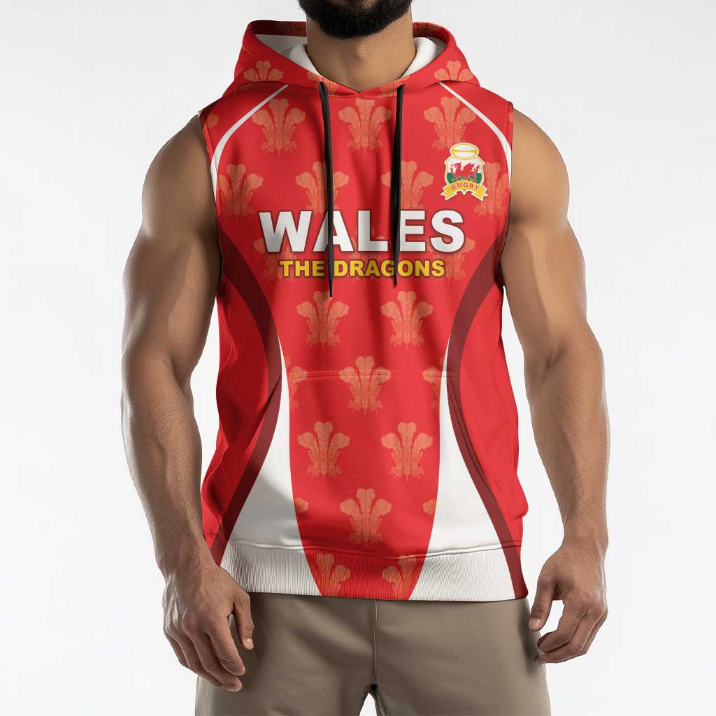 Custom Wales Rugby 2026 Sleeveless Hoodie Unique Style - Wonder Print Shop