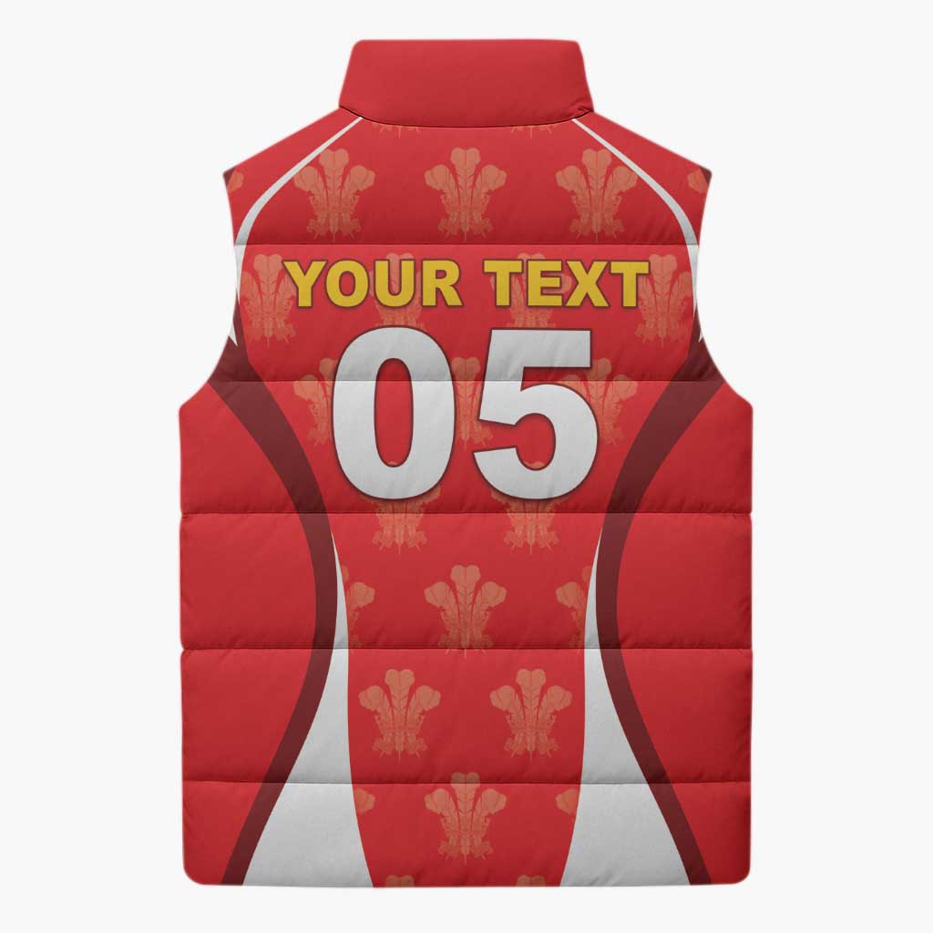 Custom Wales Rugby 2026 Sleeveless Puffer Jacket Unique Style - Wonder Print Shop