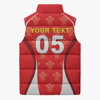 Custom Wales Rugby 2026 Sleeveless Puffer Jacket Unique Style - Wonder Print Shop