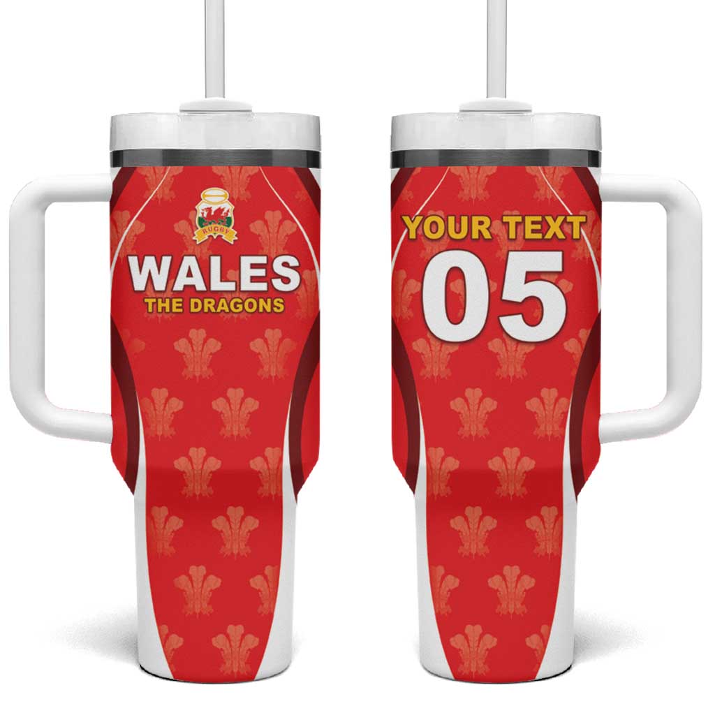 Custom Wales Rugby 2026 Tumbler With Handle Unique Style - Wonder Print Shop